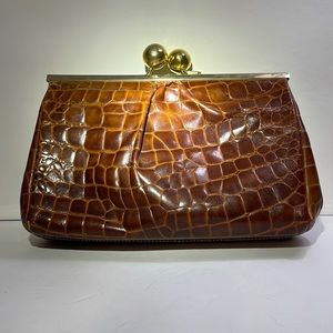 Vintage Furla Leather Clutch